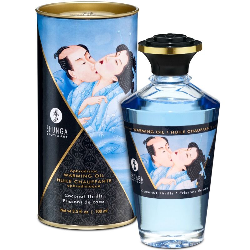 SHUNGA – HUILE DE MASSAGE EFFET CHALEUR SAVEUR COCO 100 ML