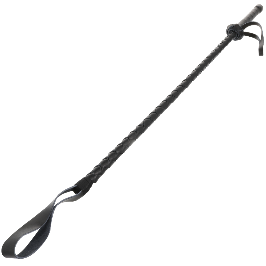 DARKNESS – FOUET BDSM FÉTICHISTE EN CUIR 60CM