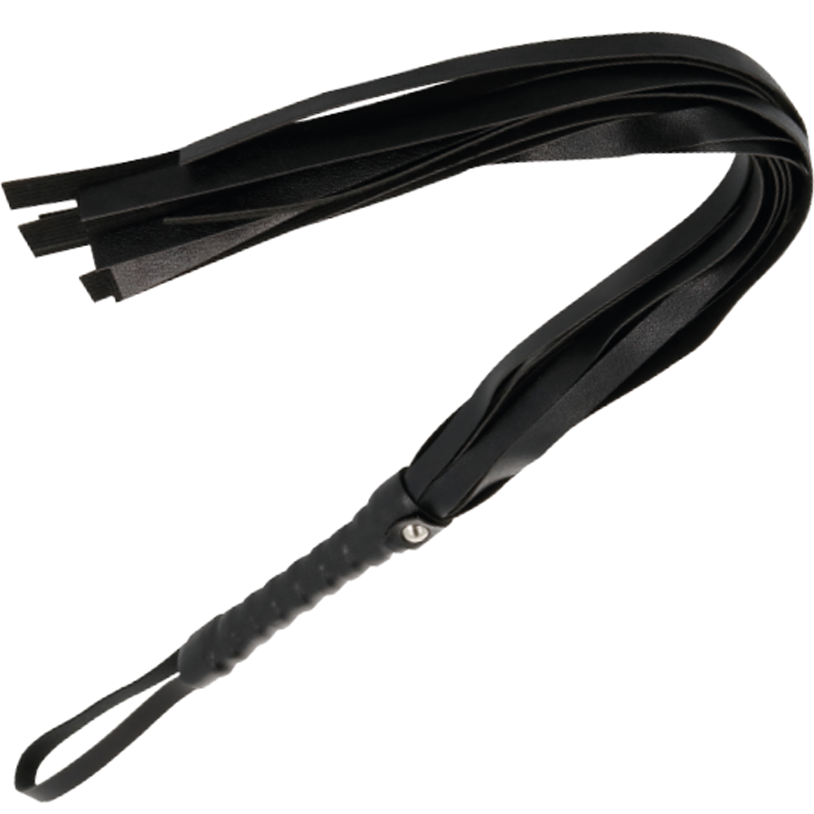 DARKNESS – FOUET DE BONDAGE NOIR 45 CM