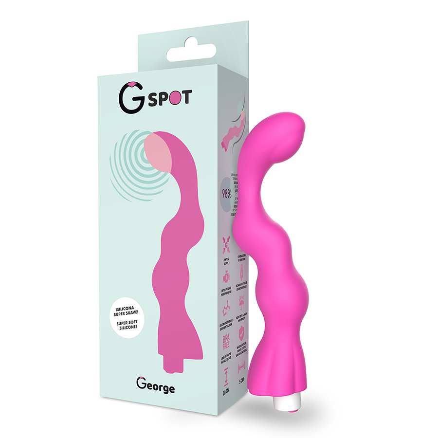 G-SPOT – GEORGE G-SPOT VIBRATEUR GOMME ROSE