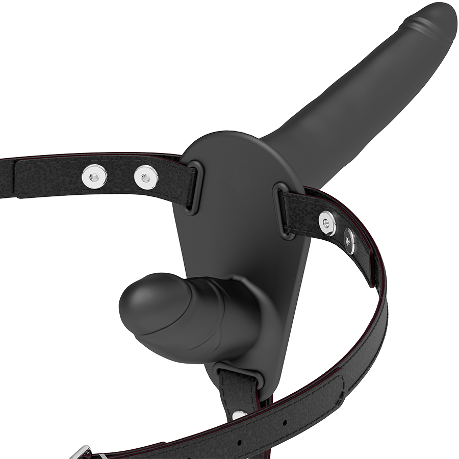 FETISH SUBMISSIVE HARNESS – DOUBLE PÉNÉTRATION NOIR