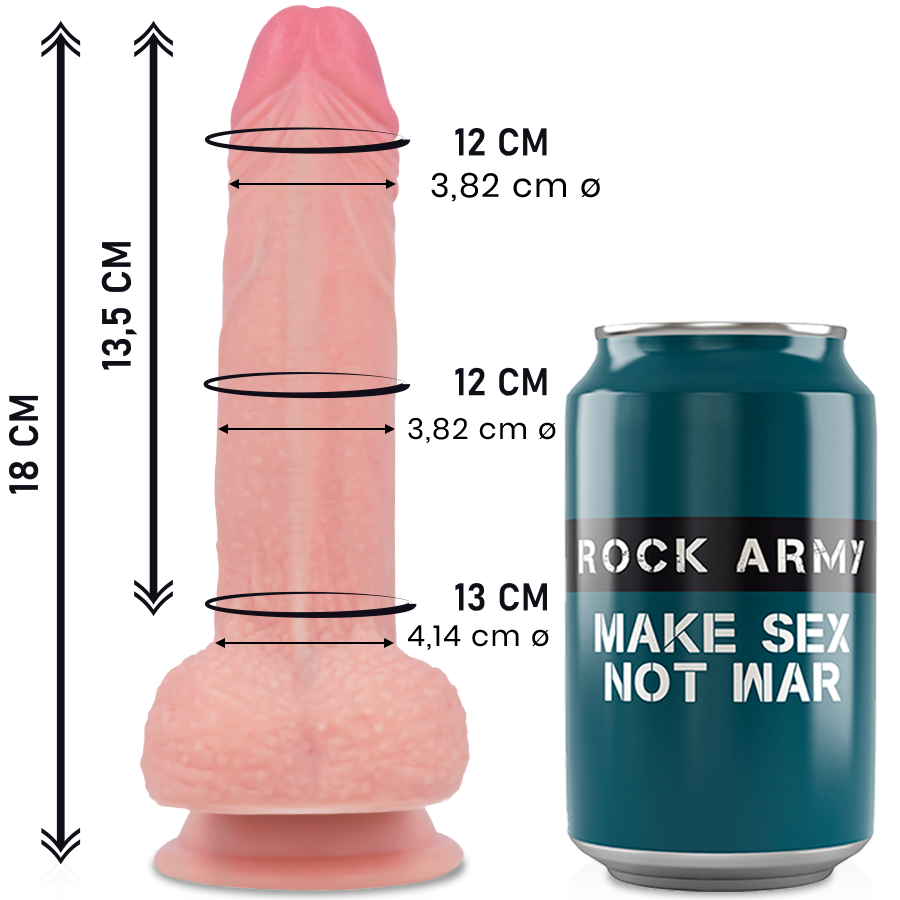 ROCKARMY – SILICONE LIQUIDE PREMIUM MUSTANG RÉALISTE 18 CM -O- 4.14 CM