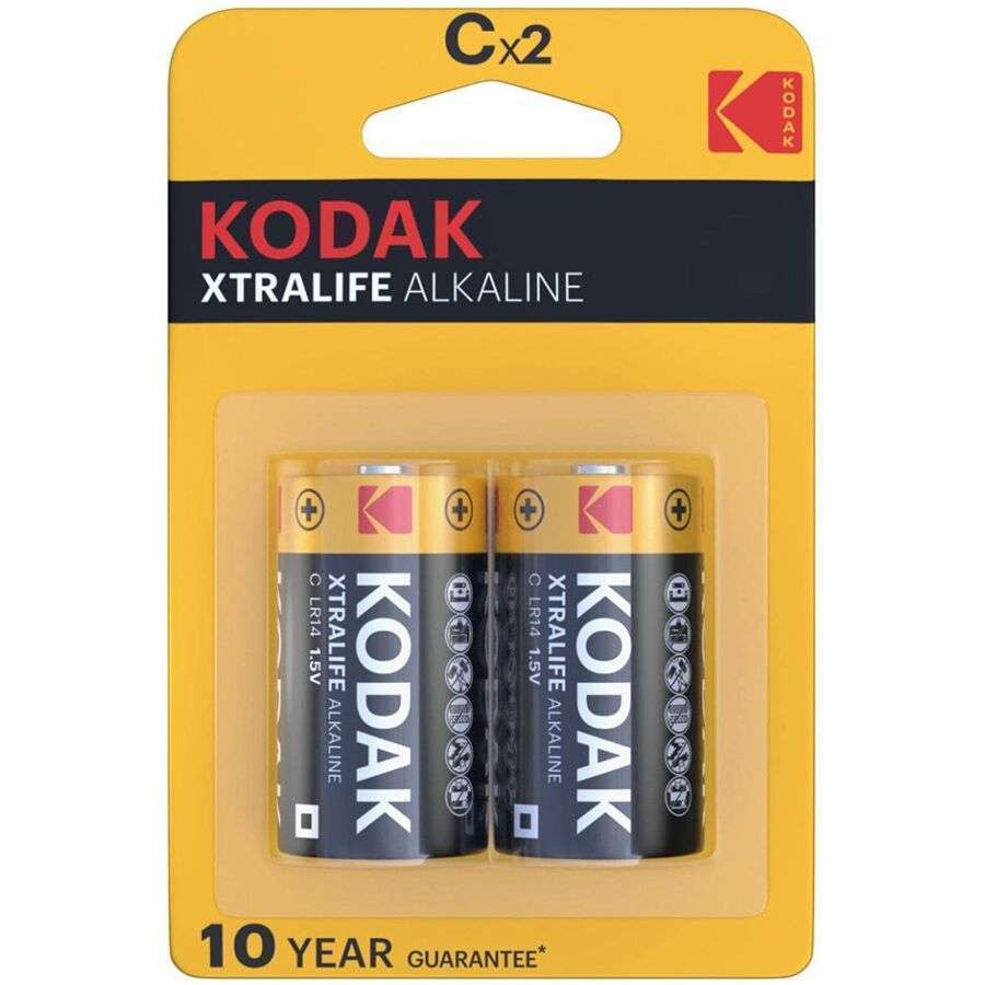 KODAK – PILES ALCALINES XTRALIFE CX 2 UNITÉS