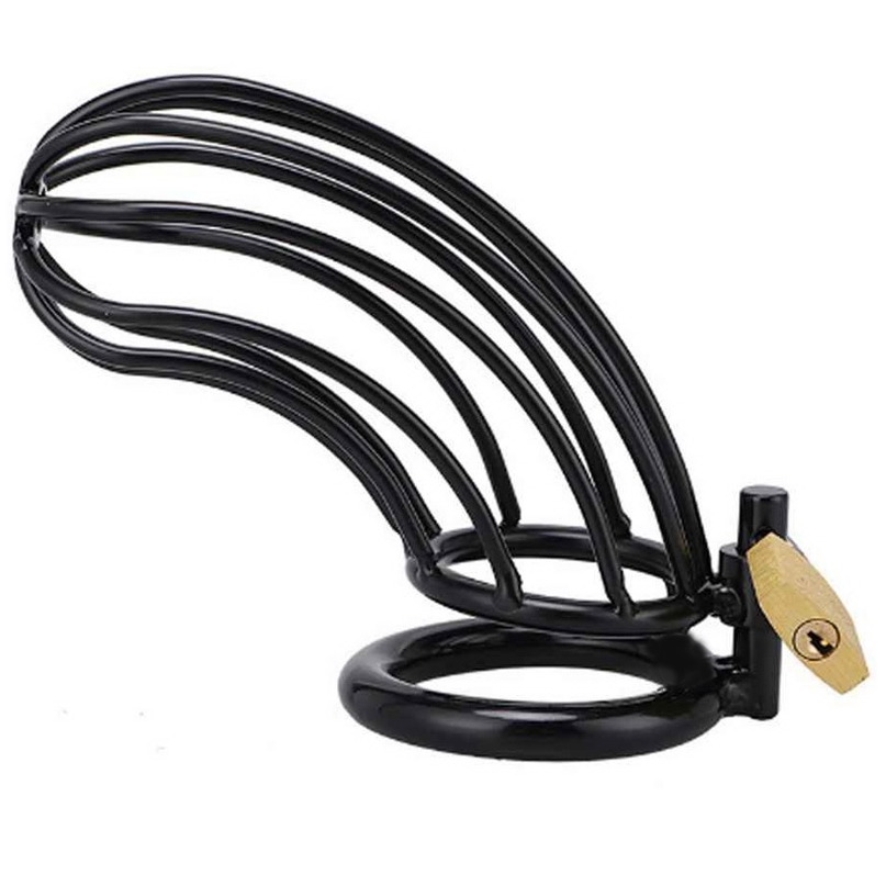METAL HARD – CAGE DANNEAU DE CHASTETÉ DOISEAU NOIR