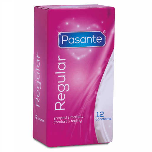 PASANTE – PRÉSERVATIFS RÉGULIERS PAQUET DE 12