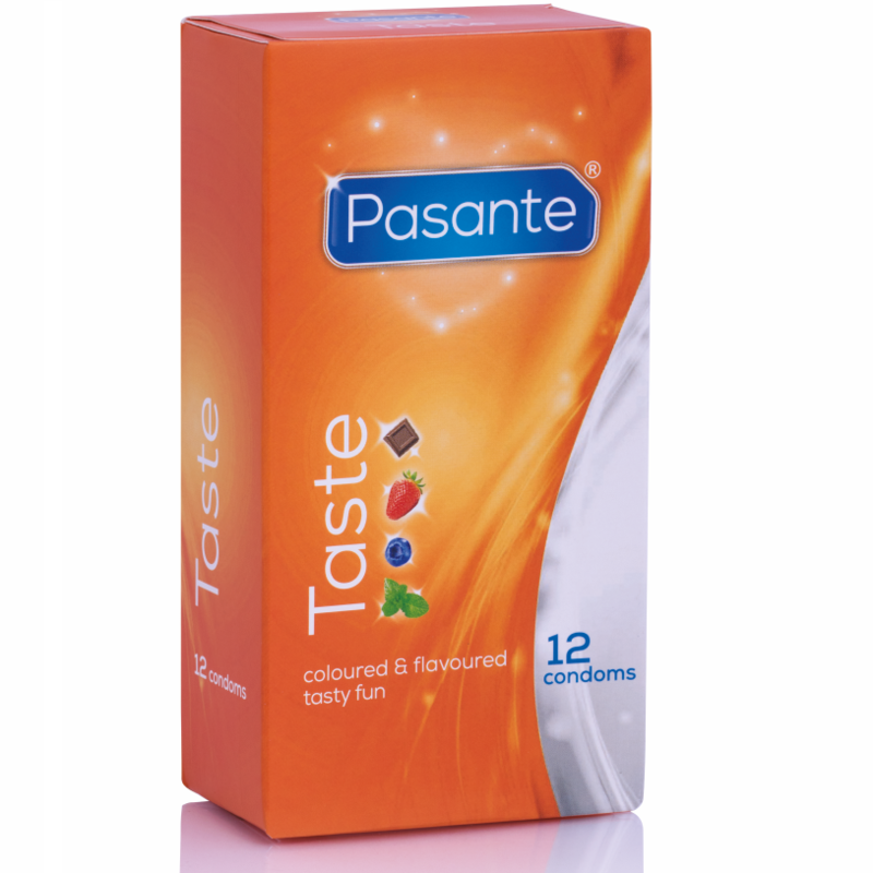 PASANTE – PAR PRÉSERVATIFS SAVEURS 12 UNITÉS