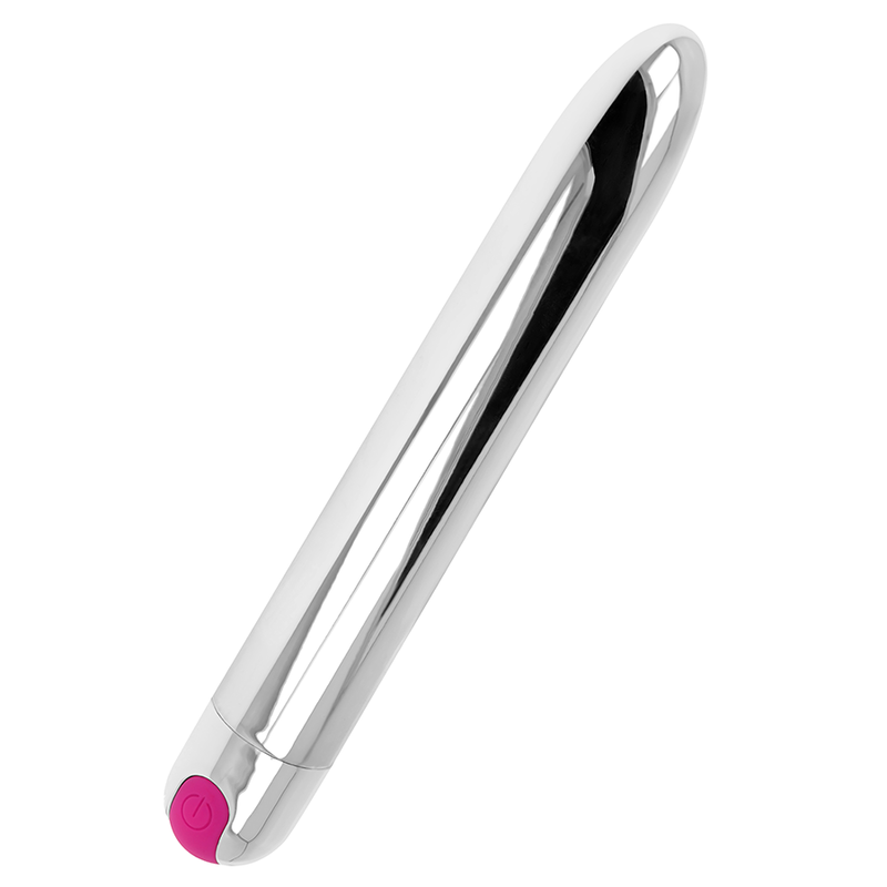 OHMAMA – VIBRATEUR ARGENT RECHARGEABLE 10 MODES 18,5 CM